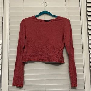 red and black striped long sleeve